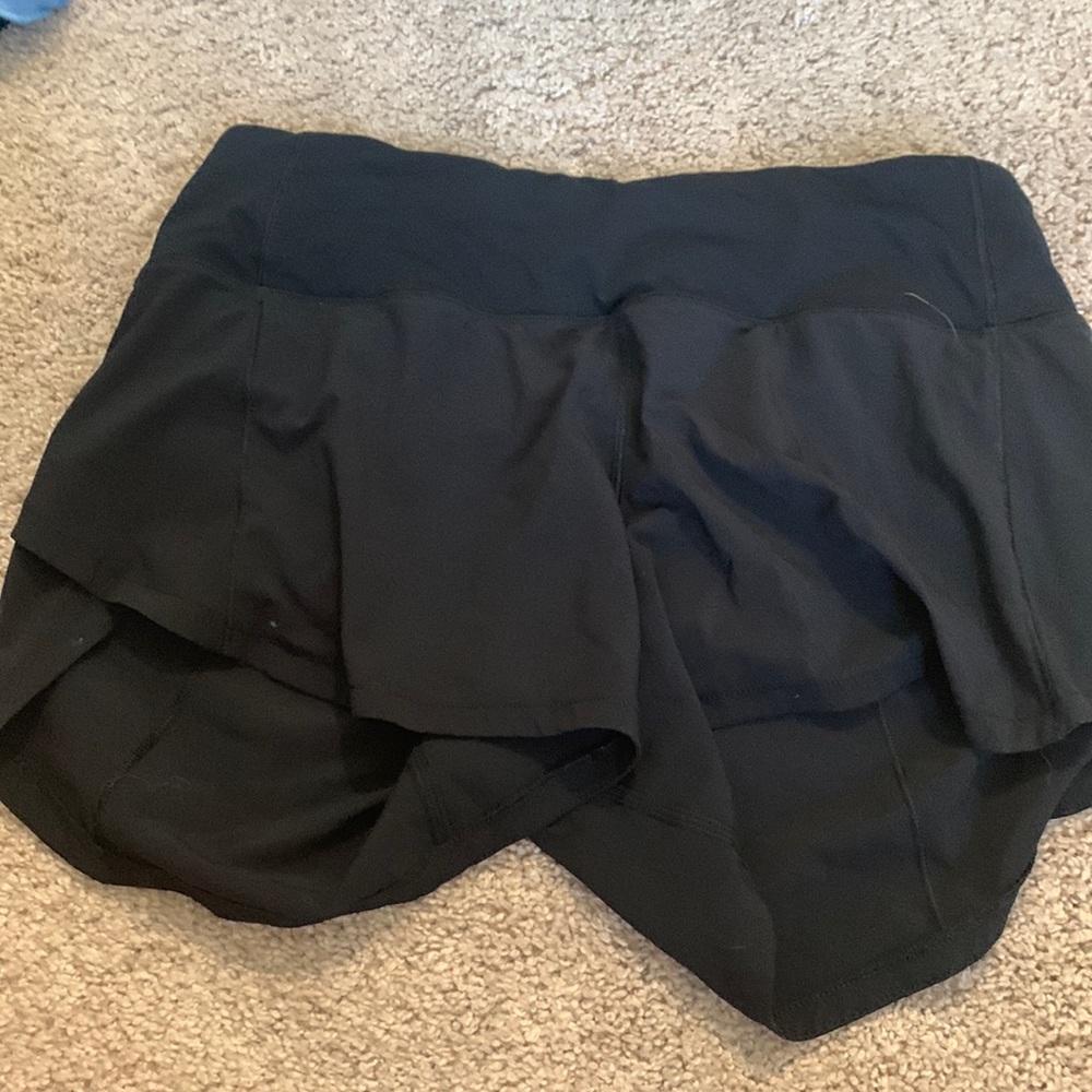 Black athletic shorts